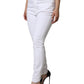 Dolce & Gabbana White Cotton Stretch AUDREY Skinny Jeans