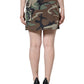 Dolce & Gabbana Multicolor Camouflage Mid Waist A-line Skirt