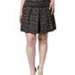 Dolce & Gabbana Multicolor High Waist Tartan Tweed A-line Mini Skirt