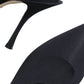 Dolce & Gabbana Black Jersey Stretch Heels Slingback Shoes