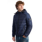 Blue Polyester Jacket - SEHABRANDS