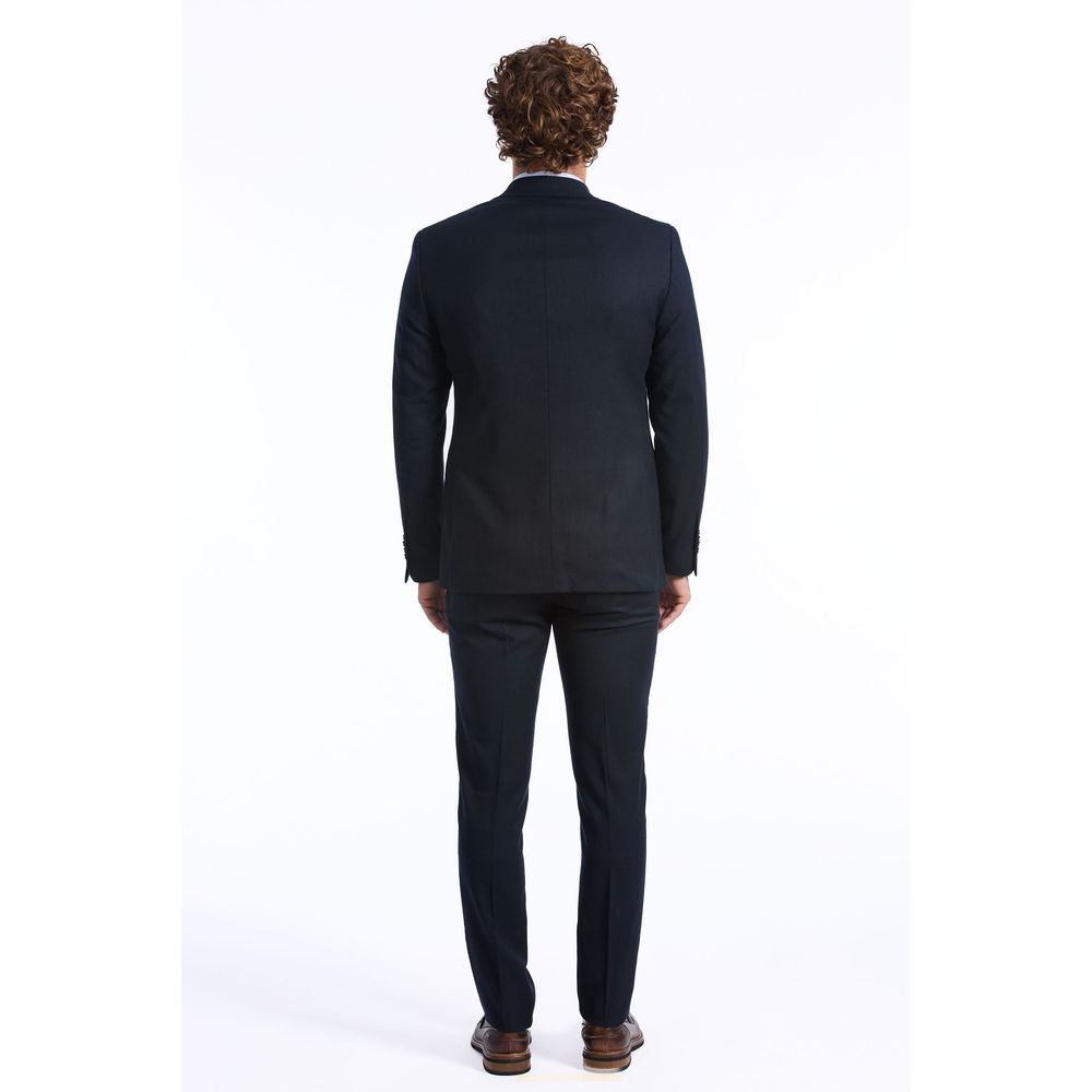 Blue Wool Suit - SEHABRANDS