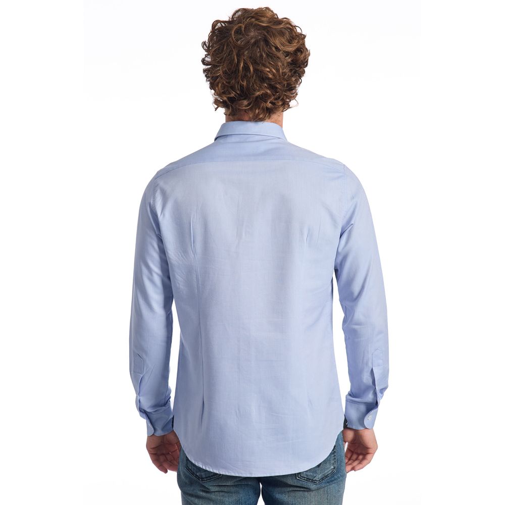 Light Blue Cotton Shirt - SEHABRANDS