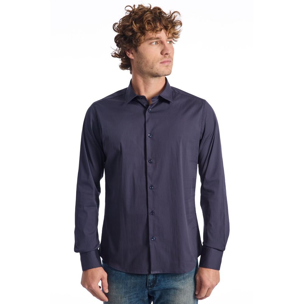 Blue Cotton Shirt - SEHABRANDS