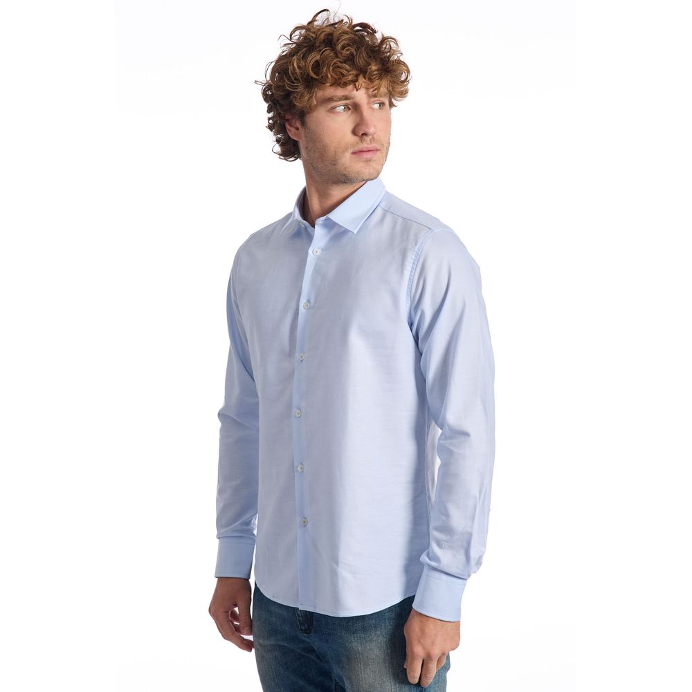 Light Blue Cotton Shirt - SEHABRANDS