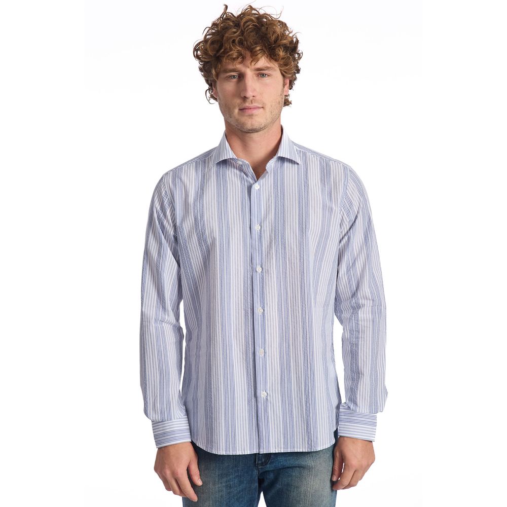 Light Blue Cotton Shirt - SEHABRANDS