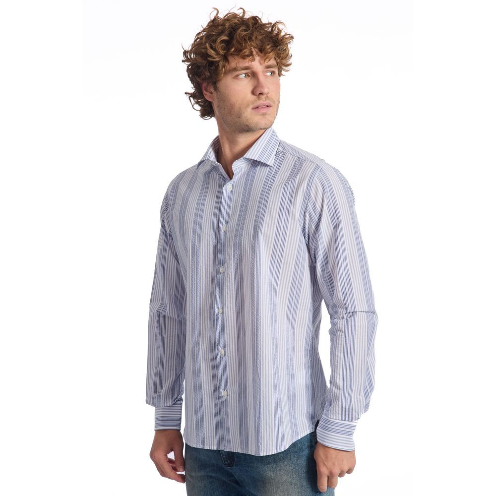 Light Blue Cotton Shirt - SEHABRANDS