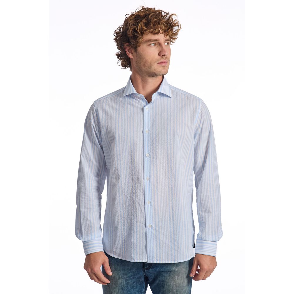 Light Blue Cotton Shirt - SEHABRANDS