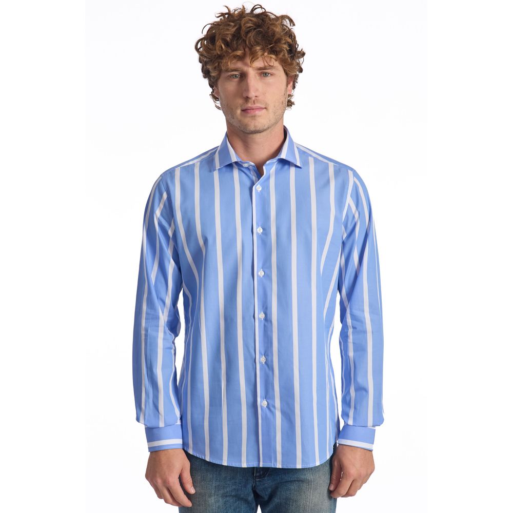 Light Blue Cotton Shirt - SEHABRANDS