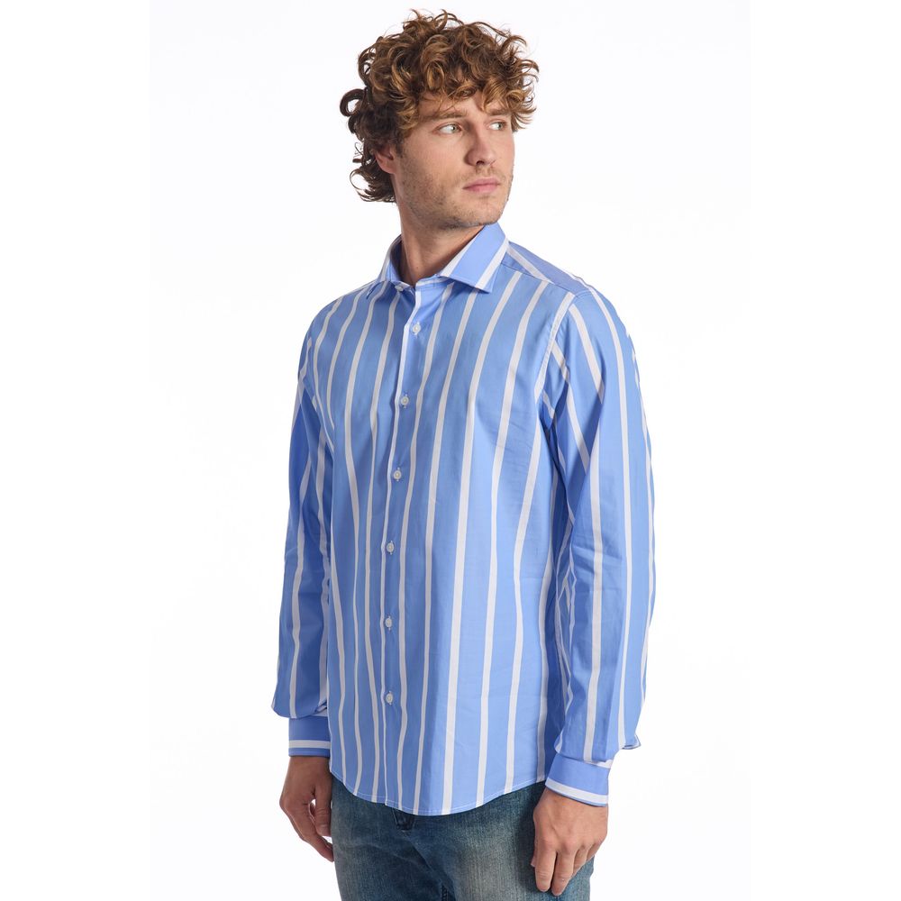 Light Blue Cotton Shirt - SEHABRANDS