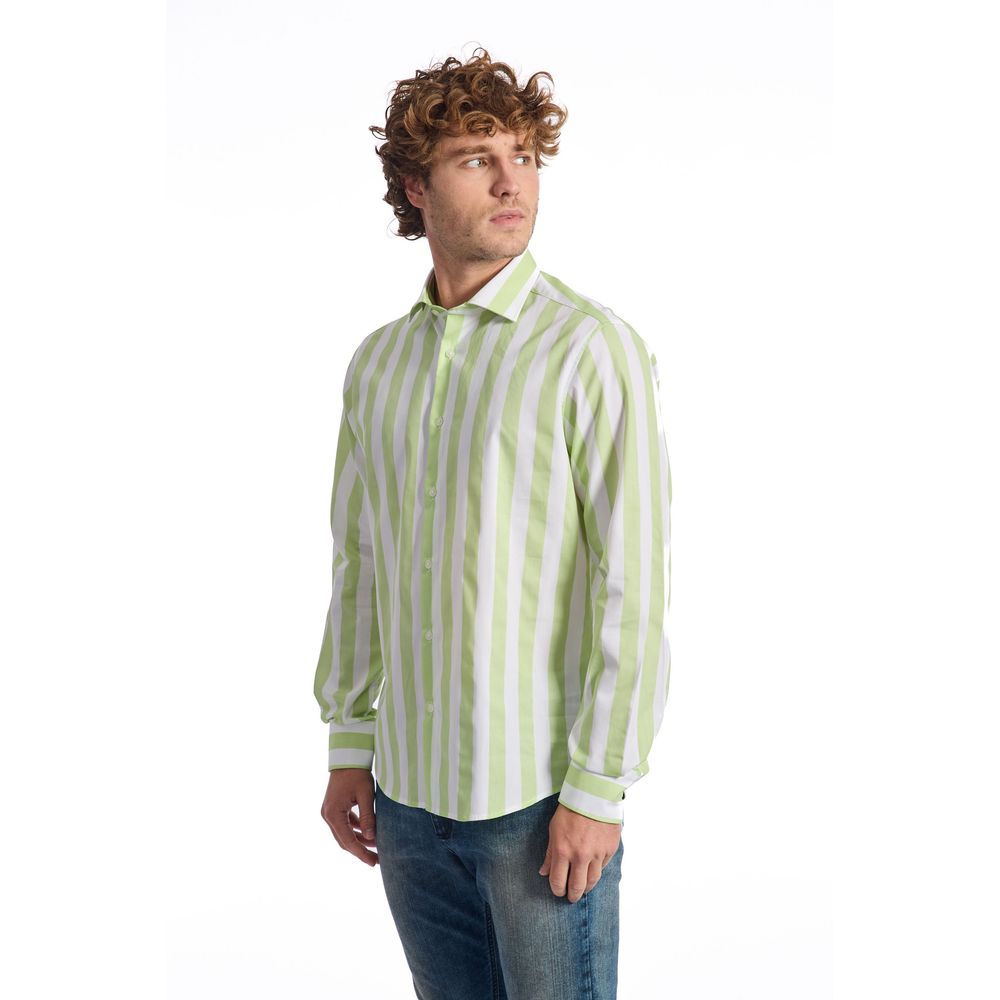 Green Cotton Shirt - SEHABRANDS