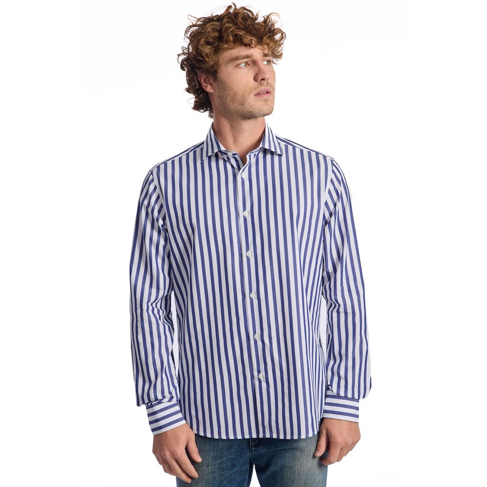 Blue Cotton Shirt - SEHABRANDS