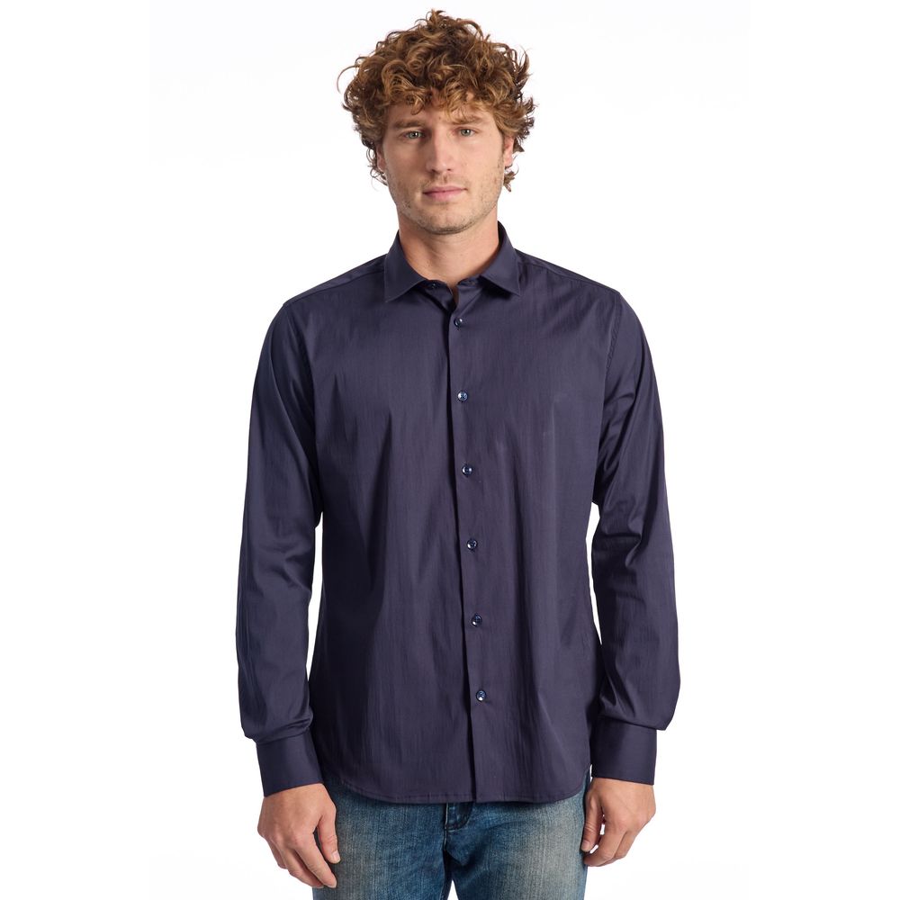 Blue Cotton Shirt - SEHABRANDS