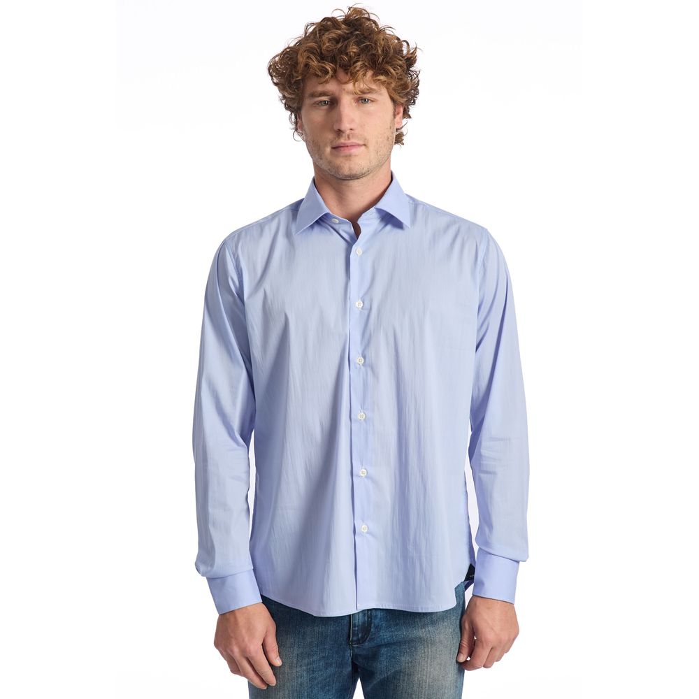 Light Blue Cotton Shirt - SEHABRANDS