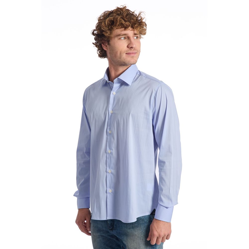 Light Blue Cotton Shirt - SEHABRANDS