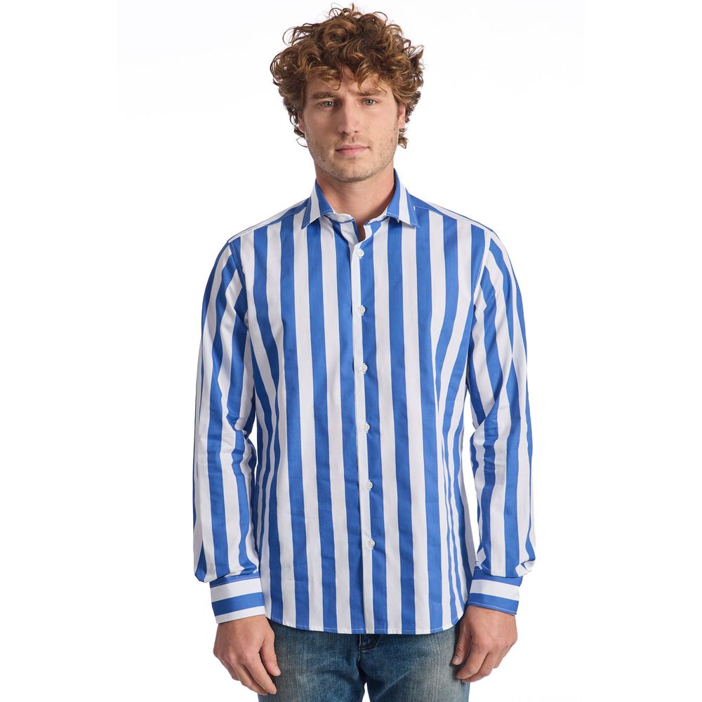 Blue Cotton Shirt - SEHABRANDS