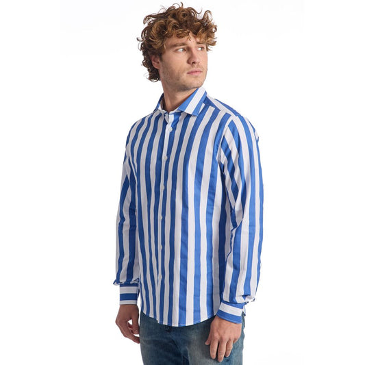 Blue Cotton Shirt - SEHABRANDS