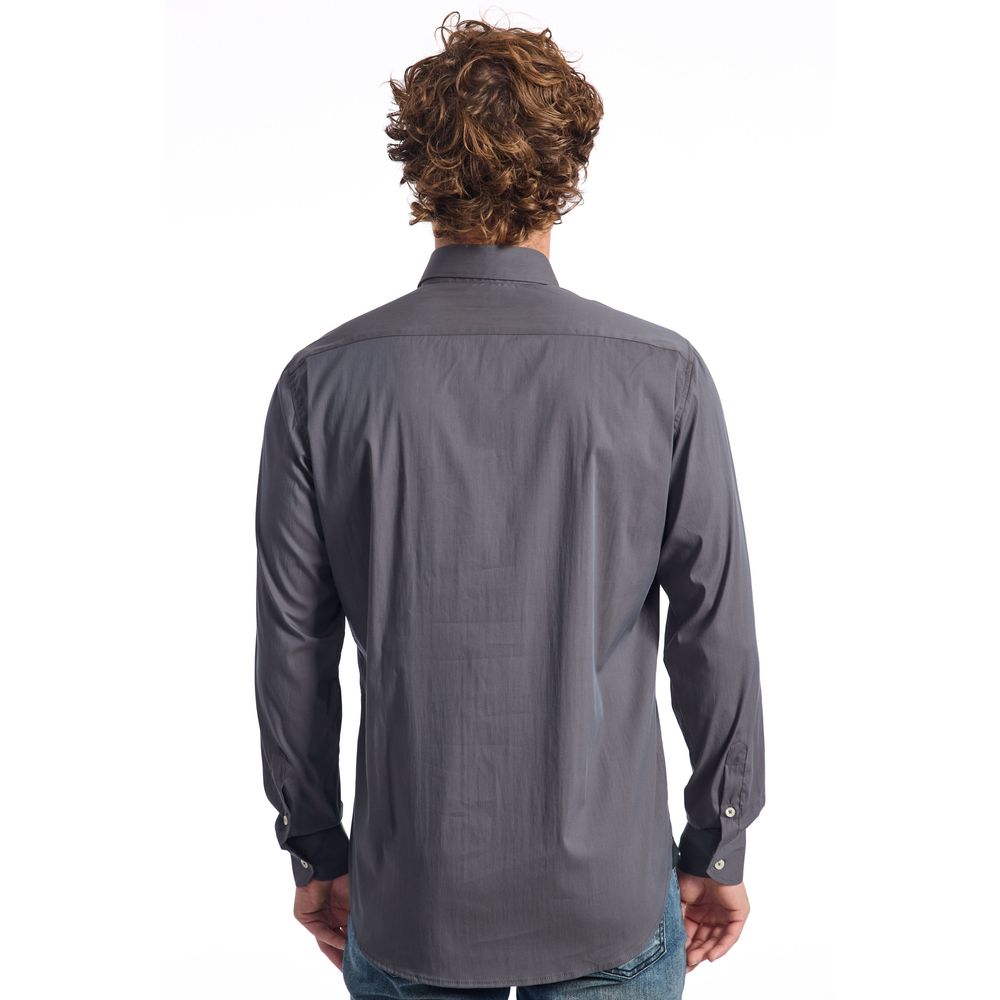 Gray Cotton Shirt - SEHABRANDS