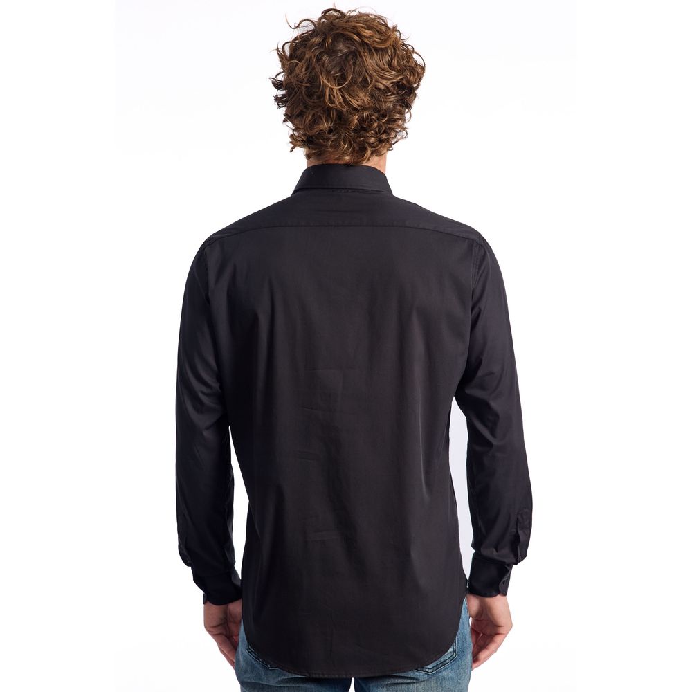 Black Cotton Shirt - SEHABRANDS