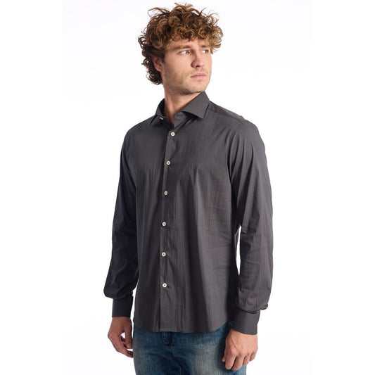 Gray Cotton Shirt - SEHABRANDS