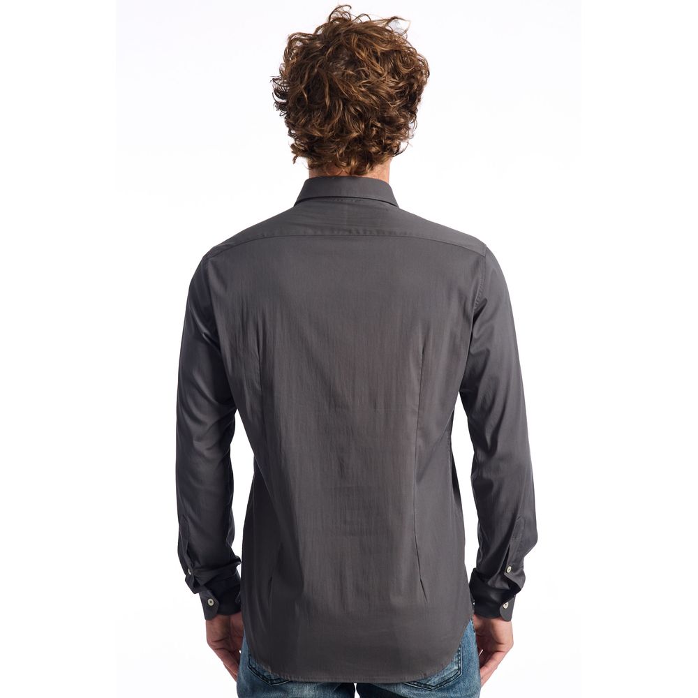 Gray Cotton Shirt - SEHABRANDS