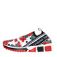 Dolce & Gabbana Multicolor Geranium Sorrento Sneakers Shoes