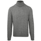 Malo Gray Wool Men's Turtleneck Sweater