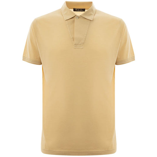 Yellow Silk Polo Shirt - SEHABRANDS