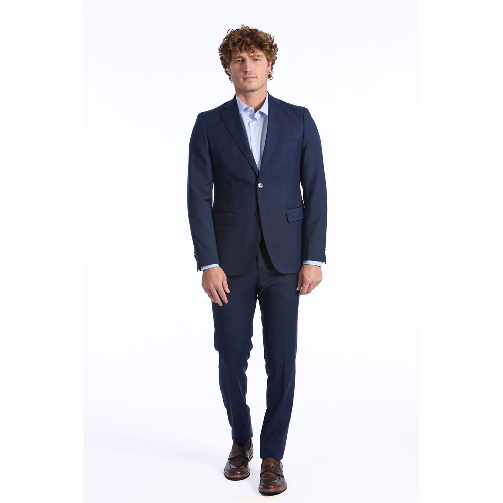 Blue Wool Suit - SEHABRANDS