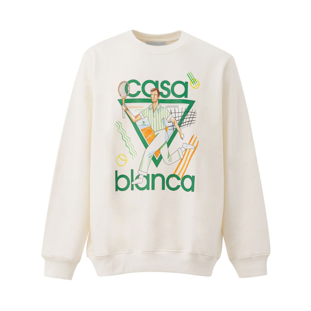 White Cotton Sweater - SEHABRANDS