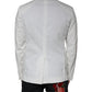 Dondup White Single Breasted One Button Dress Formal Blazer