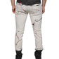 Dolce & Gabbana Black White Printed Skinny Men Denim Jeans