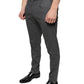 Dolce & Gabbana Gray Check Tartan Wool Skinny Pants