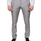 Dolce & Gabbana Light Gray Wool Dress Pants