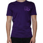 Dolce & Gabbana Purple DG Logo Cotton Crew Neck T-shirt