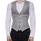 Dolce & Gabbana Light Gray Wool Formal Dress Waistcoat Vest