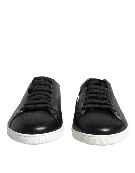 Dolce & Gabbana Black Low Top Men Saint Tropez Sneakers Shoes