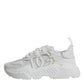 Dolce & Gabbana White Nylon Daymaster Low Top Sneakers Shoes