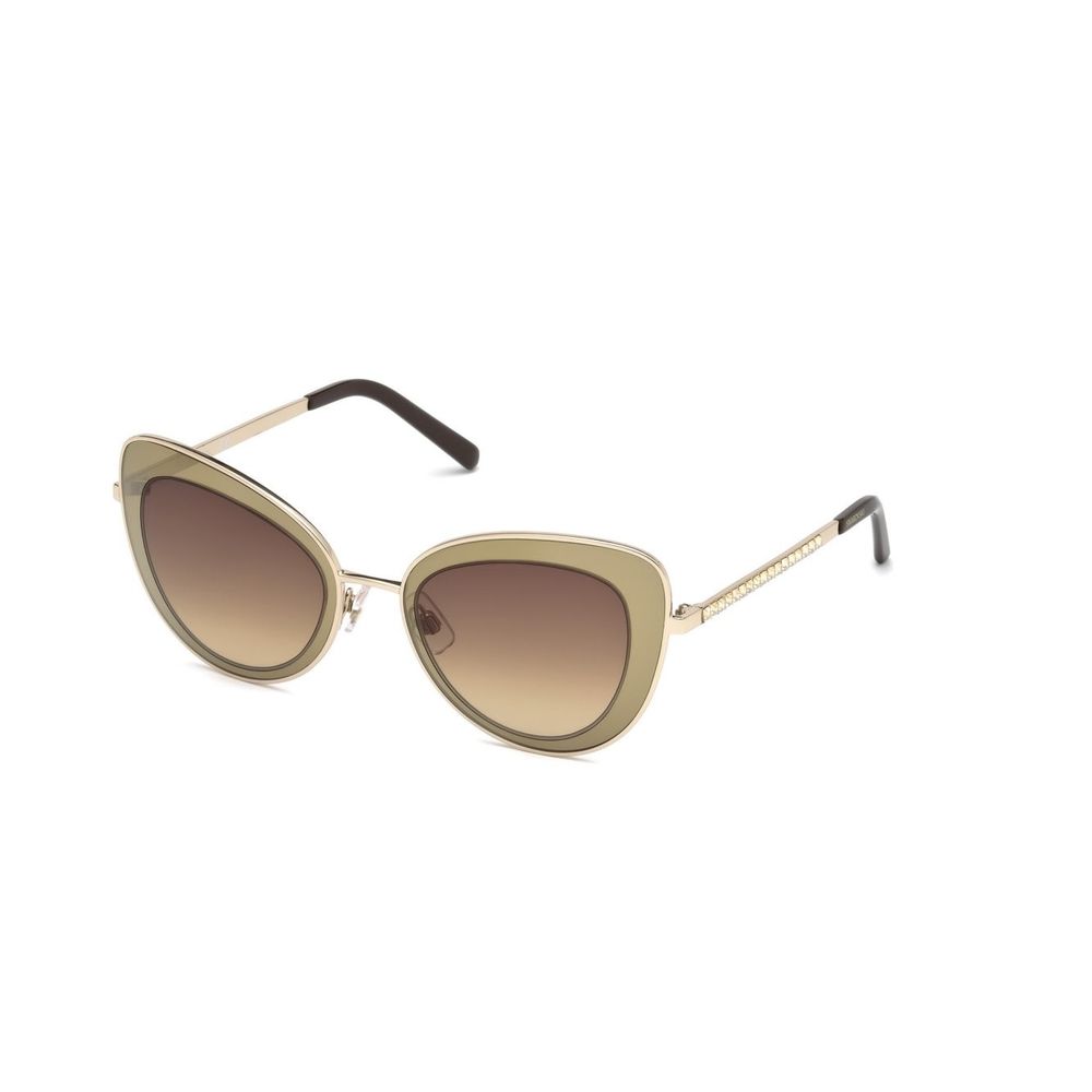 Swarovski Brown Metal Sunglasses