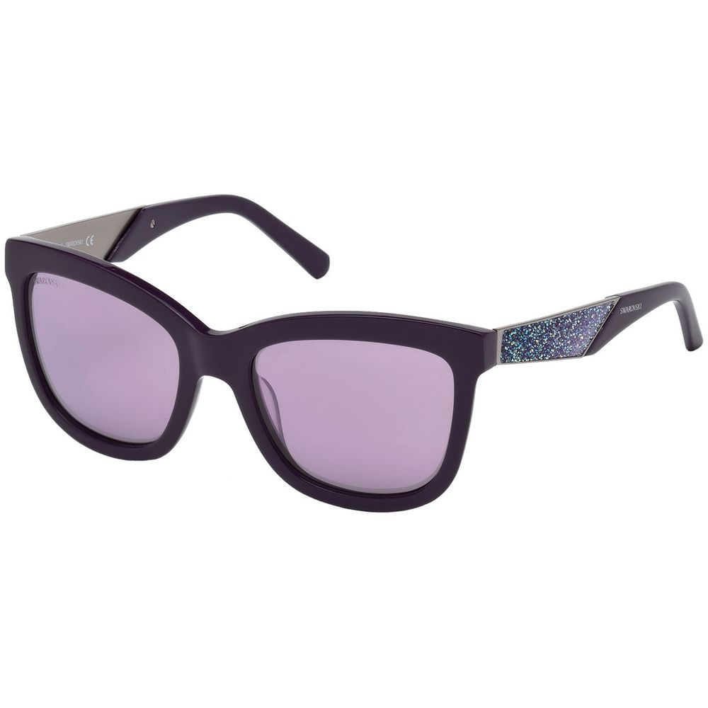 Swarovski Purple Plastic Sunglasses