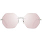 Swarovski Silver Metal Sunglasses