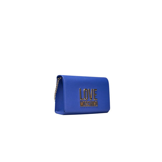 Love Moschino Blue Polyethylene Women Crossbody