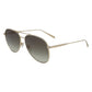 Longchamp Gold Metal Sunglasses