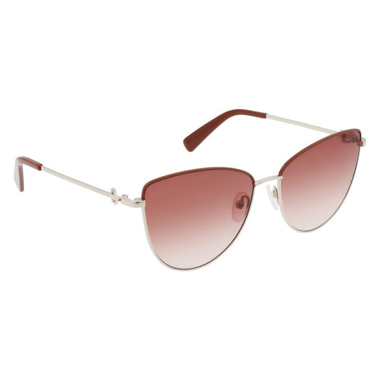 Longchamp Gold Metal Sunglasses