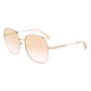 Longchamp Gold Metal Sunglasses