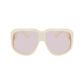 Longchamp White Acetate Sunglasses