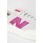 New Balance Pink Leather Sneaker