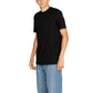 Armani Exchange Black Cotton T-Shirt