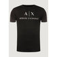 Armani Exchange Black Cotton T-Shirt