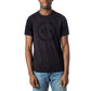 Armani Exchange Black Cotton T-Shirt